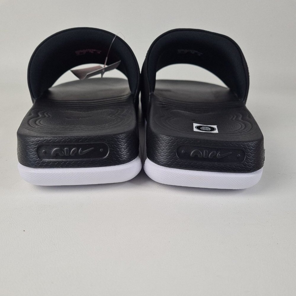 Nike Air Max Cirro Slides Black Metallic Silver Fashion  Mens SZ 8 - Picture 9 of 12
